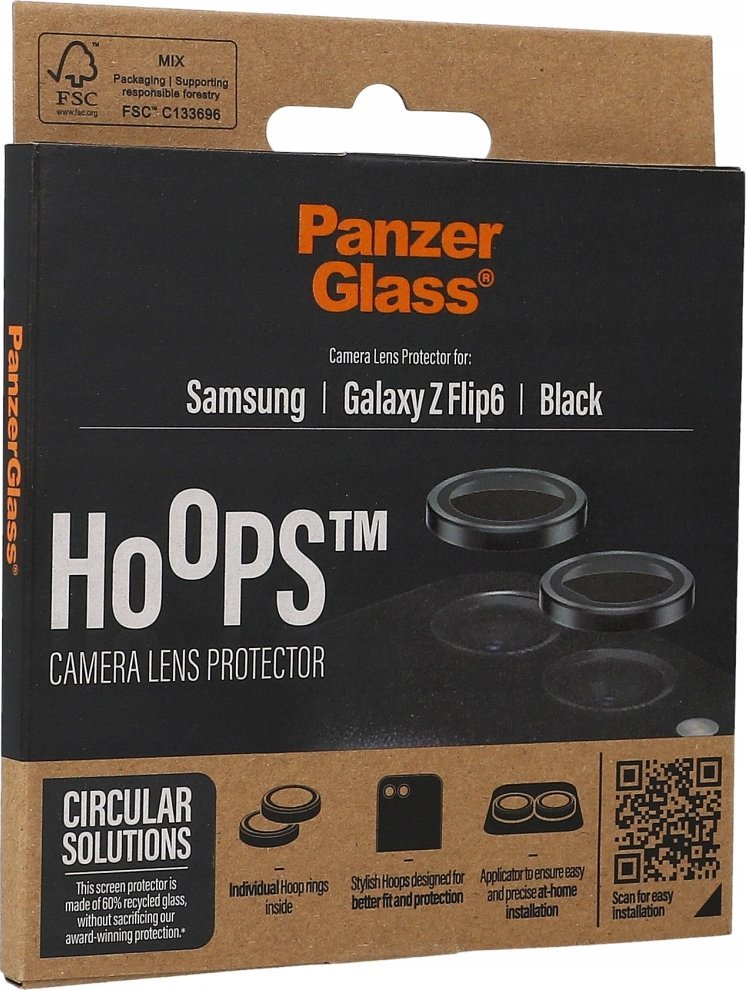 PanzerGlass PanzerGlass Hoops Camera Sam Z Flip6 F741 7372 camera lens protector hoop optic rings 7372 (5715685001468) aizsardzība ekrānam mobilajiem telefoniem