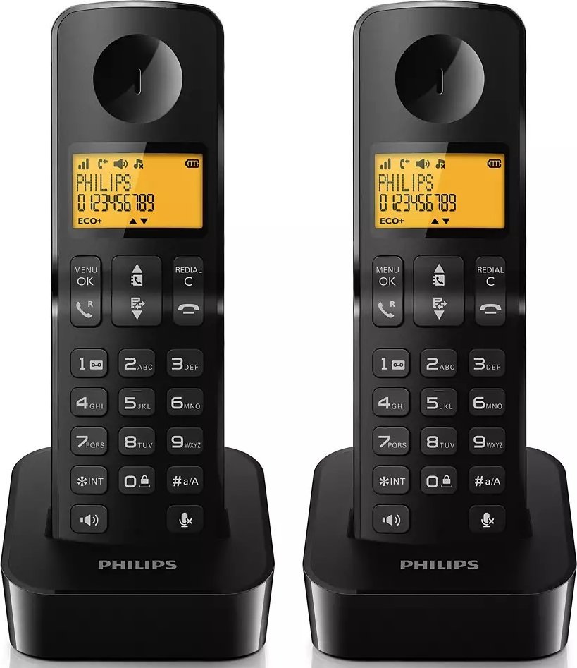 Telefon stacjonarny Philips Philips D2602B/53 telefon
