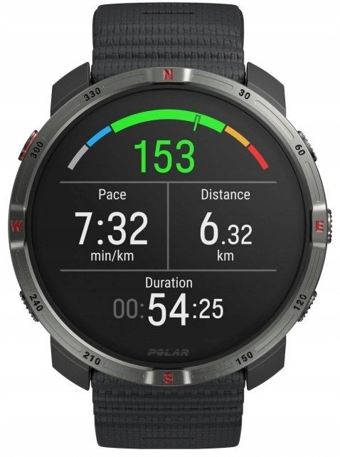 Polar Grit X2 czarny S-L Viedais pulkstenis, smartwatch