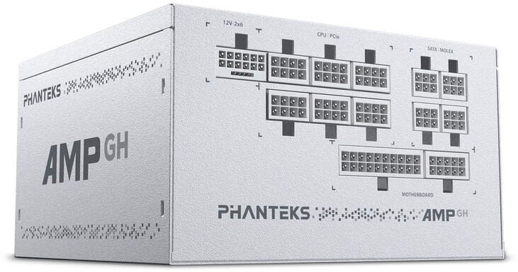 PHANTEKS AMP GH V2 1200W 80 PLUS Platinum PSU PCIe 5.1, ATX 3.1, white (Atv. iepak.) Barošanas bloks, PSU