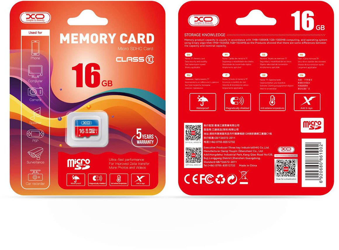 Karta PNY XO karta pamieci 16GB