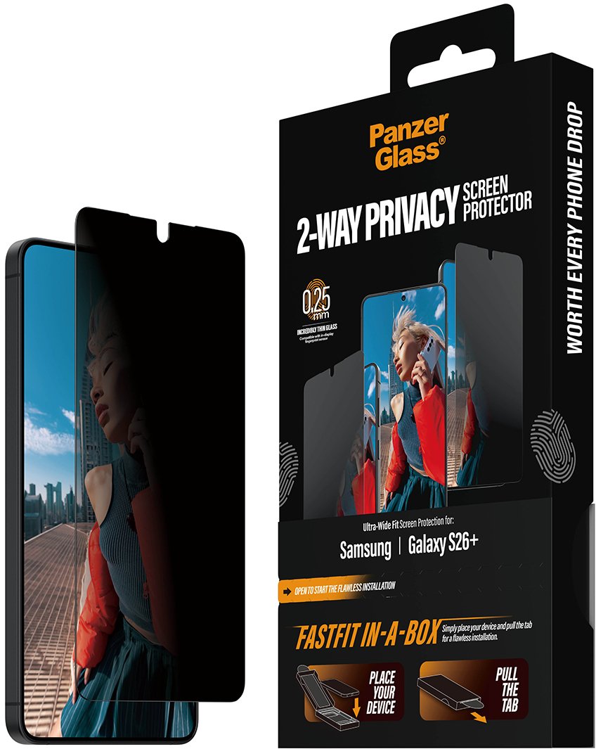 PanzerGlass PanzerGlass Safe Ultra-Wide Fit FastFit do Samsung Galaxy S26+ PG20176 (5715685033926) aizsardzība ekrānam mobilajiem telefoniem