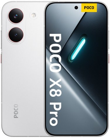 POCO X8 Pro 512 / 12GB White (6932554492533) Mobilais Telefons