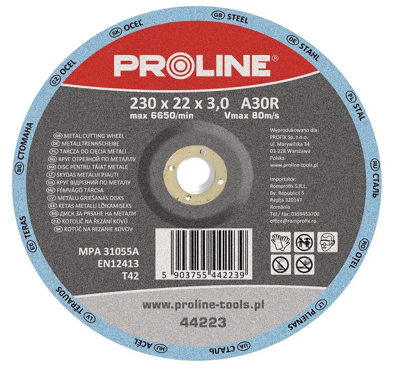 Pro-Line Tarcza do ciecia metalu T42