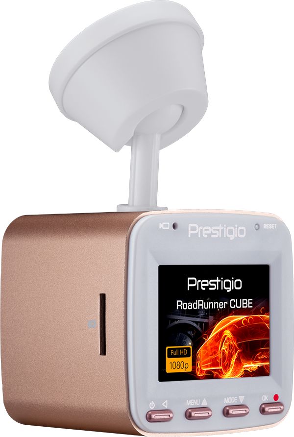 PRESTIGIO CAR VIDEO RECORDER CUBE, ROSE/WHITE videoreģistrātors