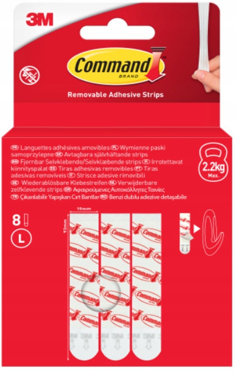 Party Deco Uniwersalne paski samoprzylepne COMMAND
