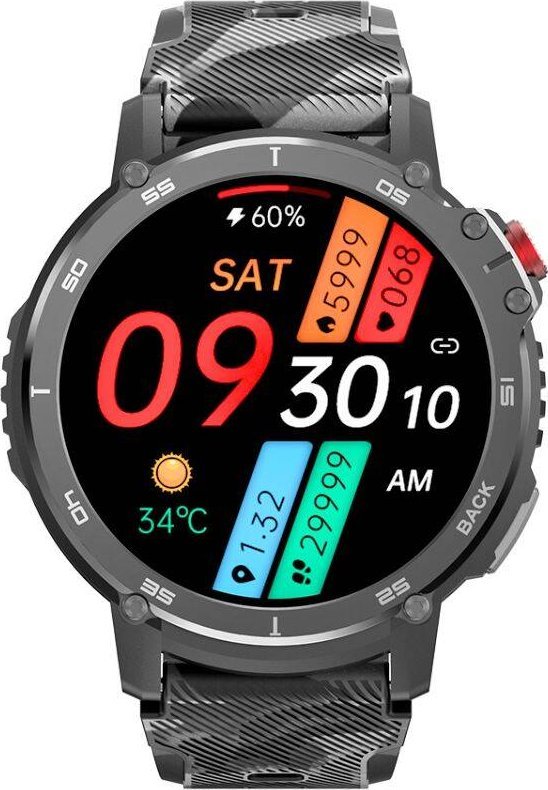 Smartwatch Rubicon RNCF08 Black Czarno-brazowy 13225100 (5905220845460) Viedais pulkstenis, smartwatch Smartwatch Rubicon RNCF08 Black Czarno-brazowy 13225100 (5905220845460) Viedais pulkstenis, smartwatch