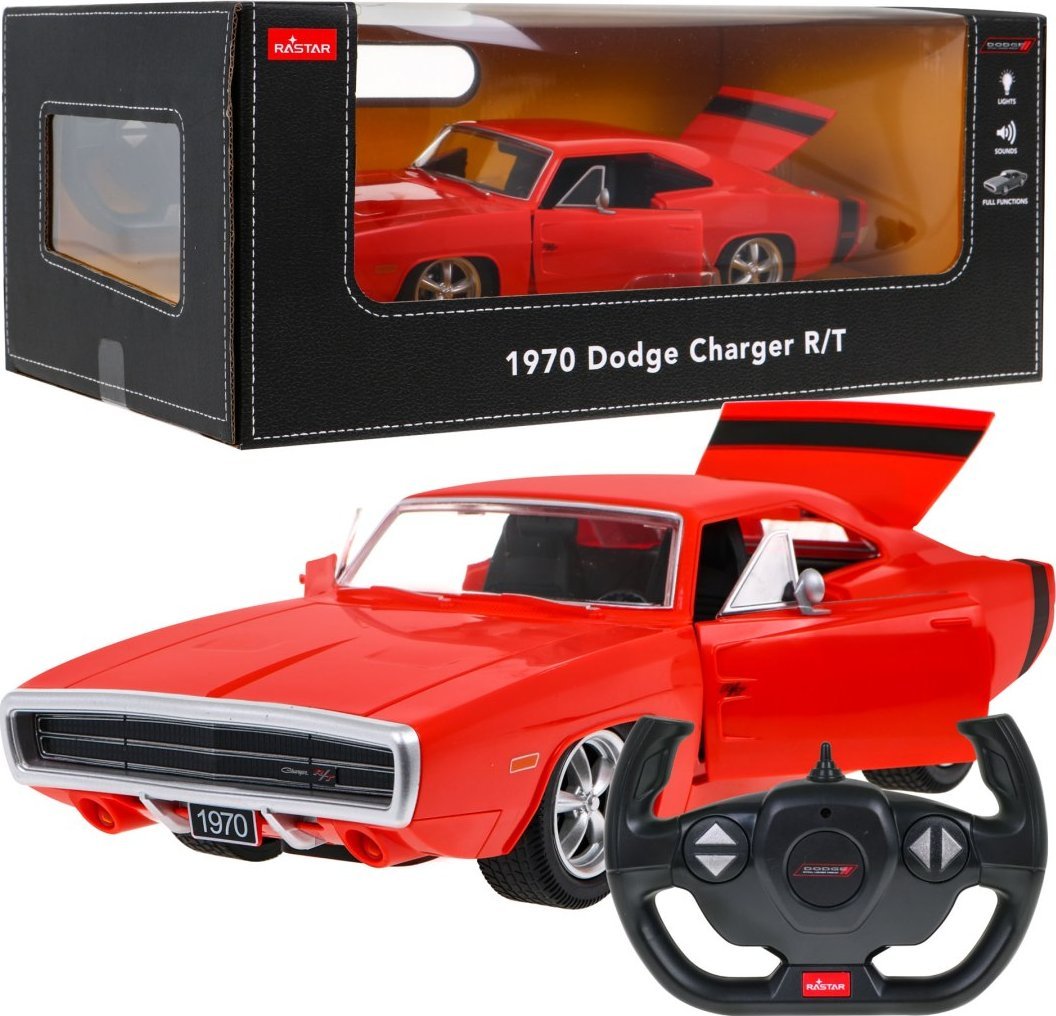 Rastar Dodge Charger R T R/C Rotaļu ma&scaron;īna 1:16 Radiovadāmā rotaļlieta