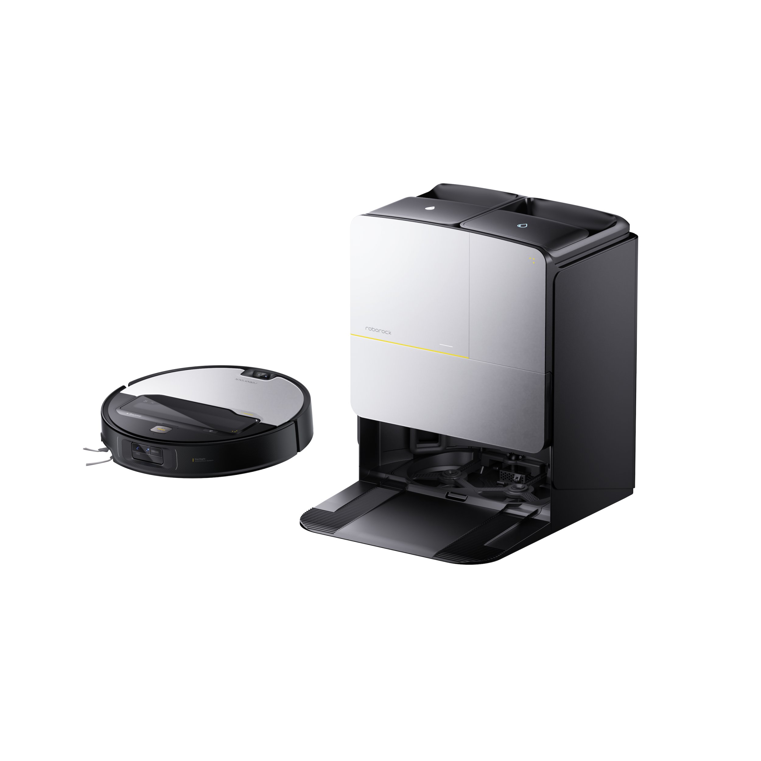 Roborock Saros Z70 Black and Silver Cleaning Robot robots putekļsūcējs