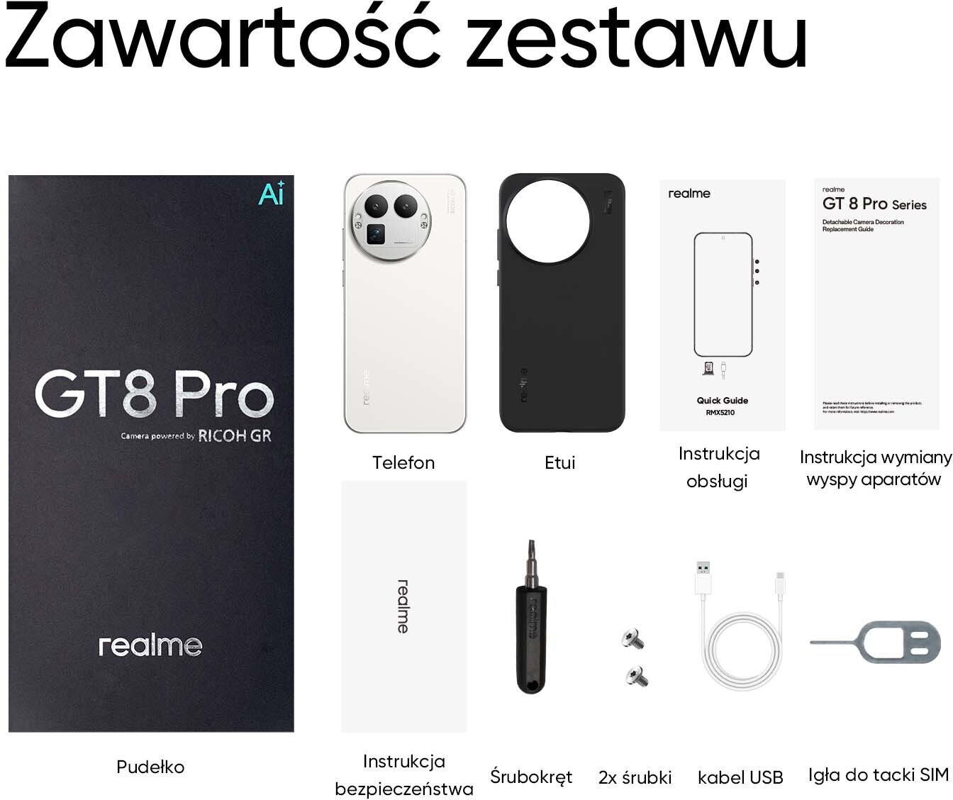 Smartfon Realme GT 8 Pro 5G 12/256GB Bialy  (631002004346) 631002004346 (6941764476974) Mobilais Telefons