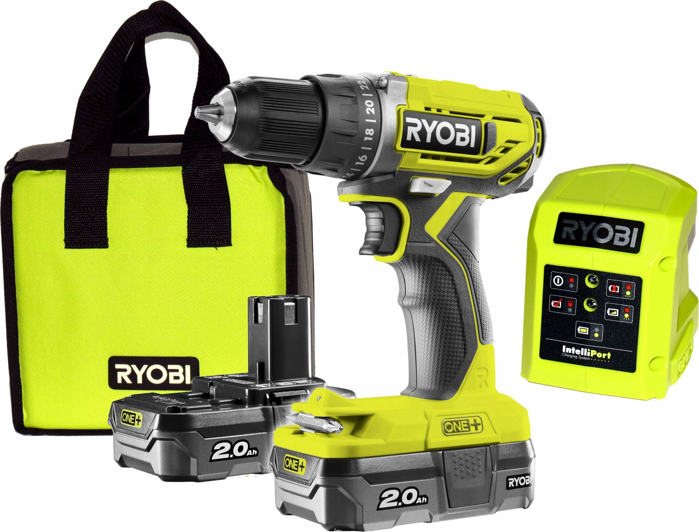 Wiertarko-wkretarka Ryobi R18DD2-220S 18 V 2