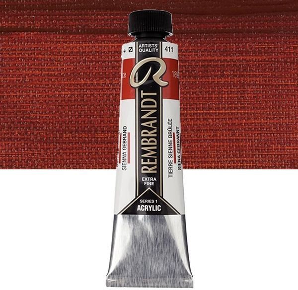 Rembrandt Acrylic Colour Tube Burnt Sienna