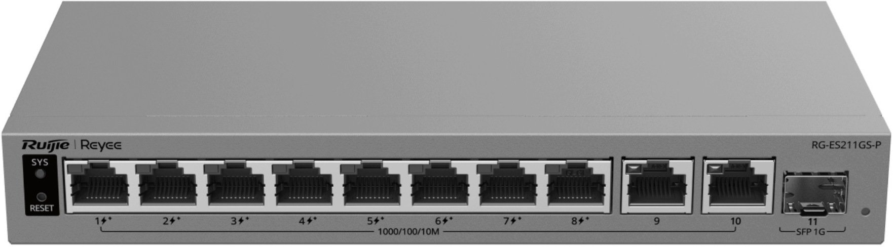 Switch Reyee POE 8-portowy + 2X