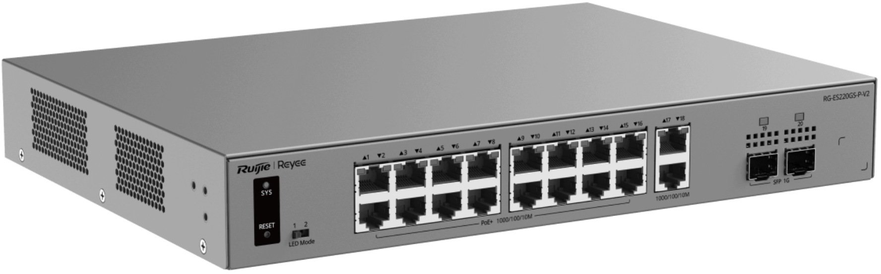 Switch Reyee POE 16-portowy + 2X
