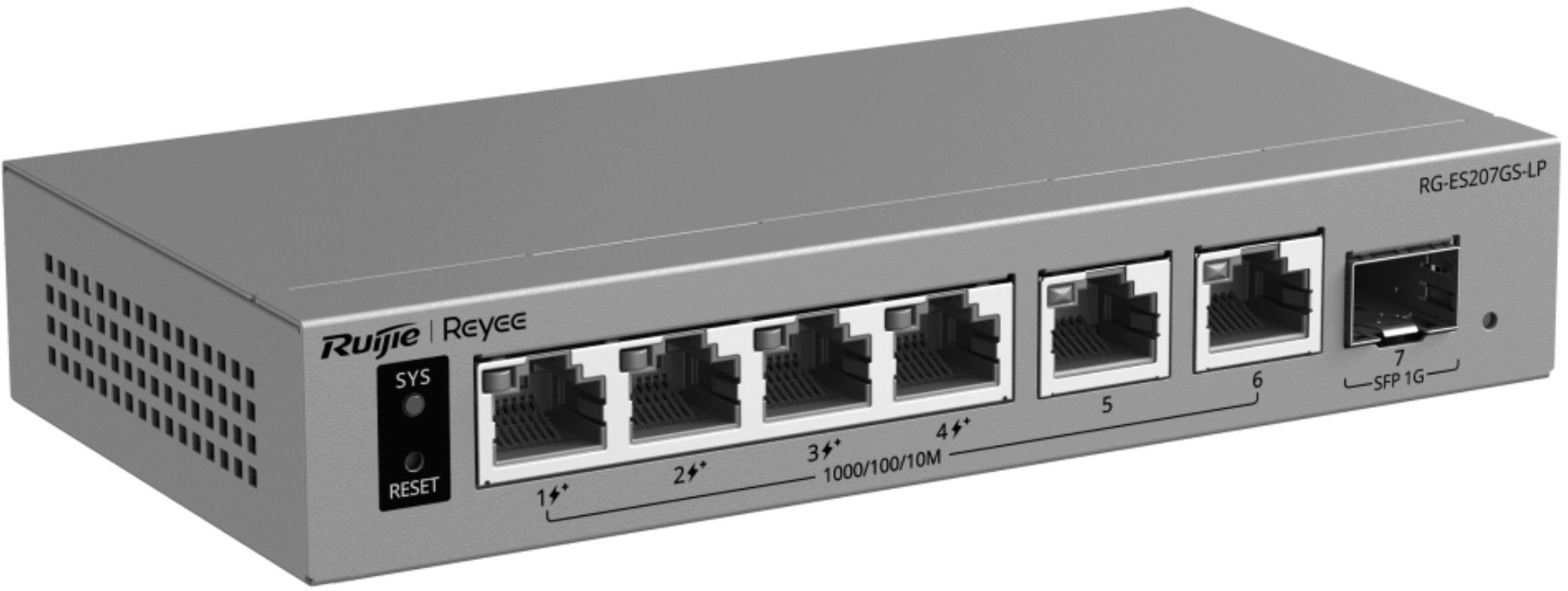 Switch Reyee POE RG-ES207GS-LP 4-portowy +