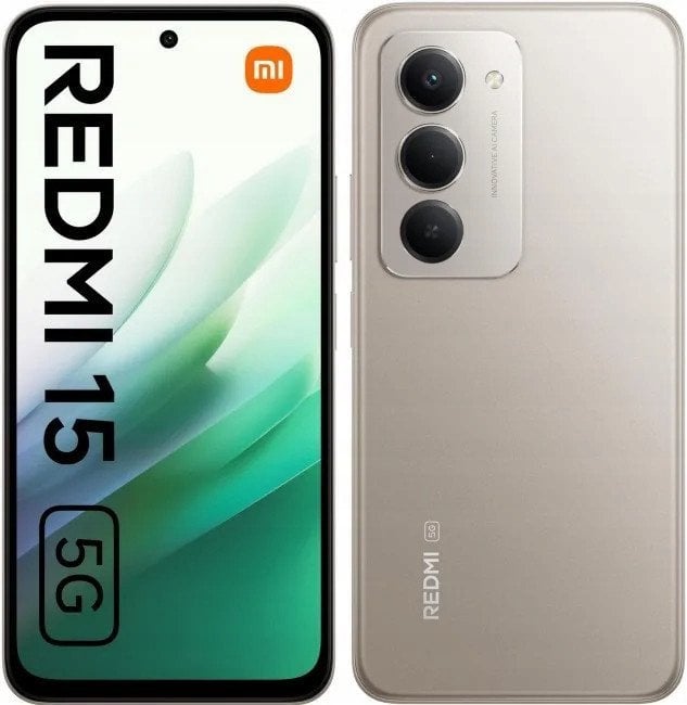 Xiaomi Redmi 15 5G 12GB/256GB Grey Mobilais Telefons Xiaomi Redmi 15 5G 12GB/256GB Grey Mobilais Telefons