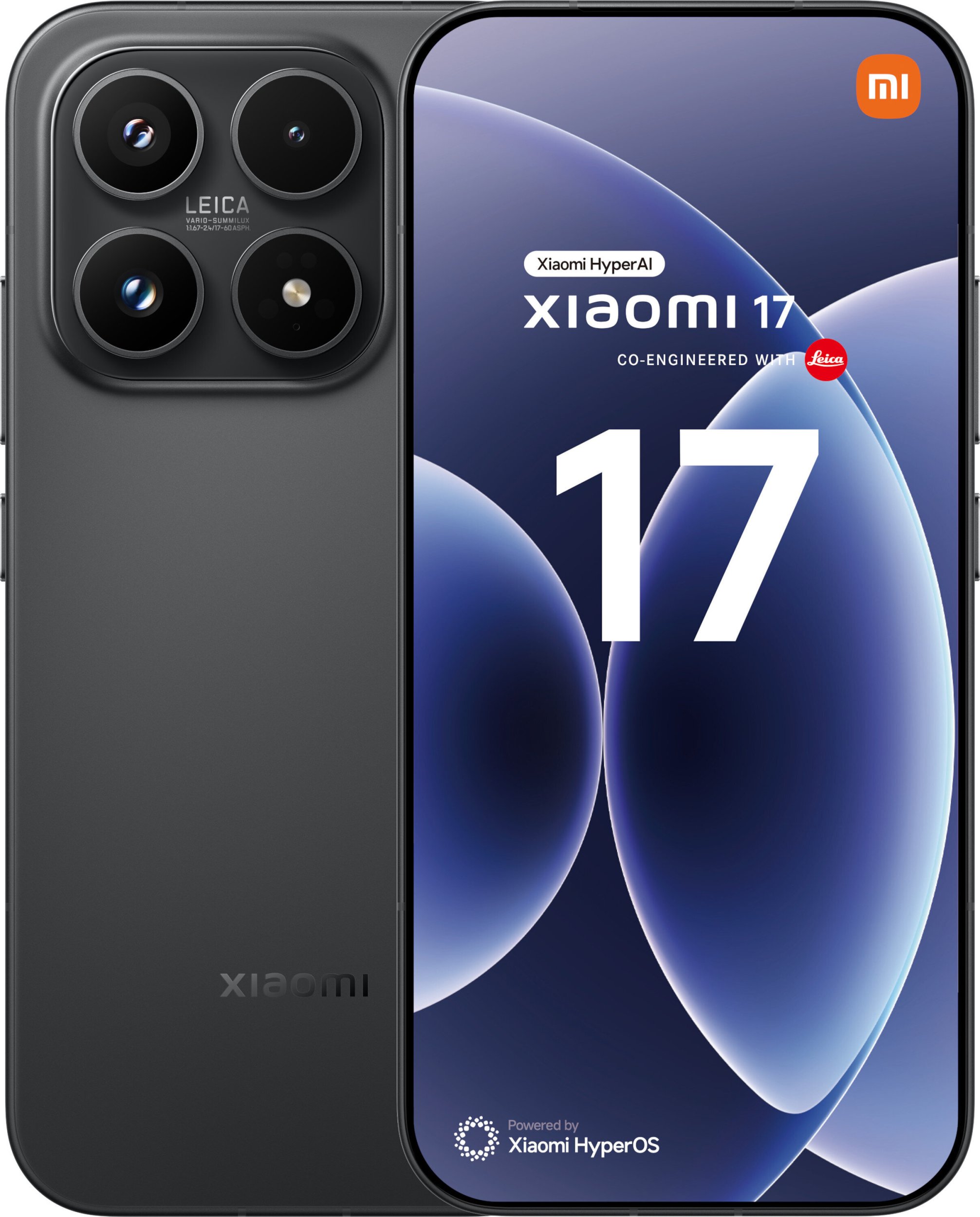 Smartfon Xiaomi 17 5G 12/512GB Czarny  (72971) 72971 (6932554482084) Mobilais Telefons