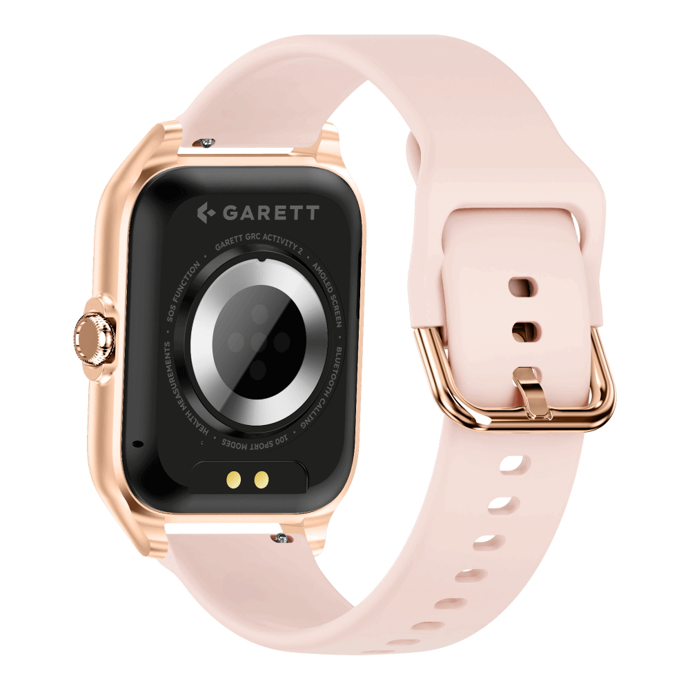 Garett Smartwatch GRC Activity 2 Gold matt / AMOLED / 100 sports modes / SOS function / Bluetooth Viedpulkstenis Viedais pulkstenis, smartwatch