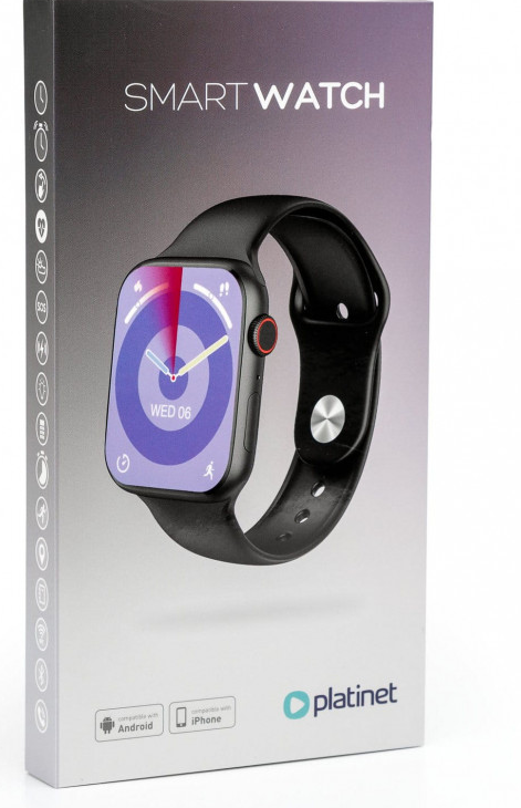 Platinet smartwatch PSMART29B, black (45995) 5907595459952 Viedais pulkstenis, smartwatch