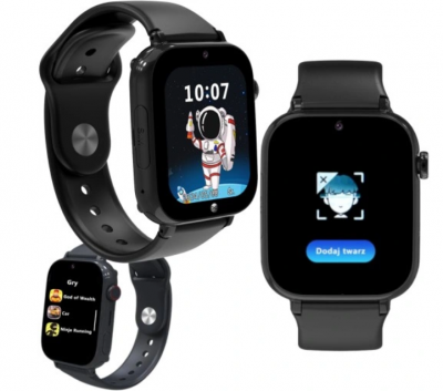 Forever smartwatch GPS WiFi 4G Kids Look Me! 3 KW-520 black Viedais pulkstenis, smartwatch