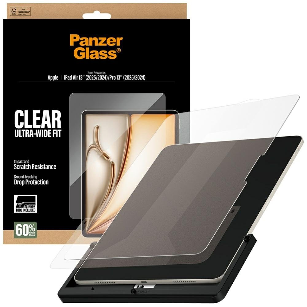 PanzerGlass Ultra-Wide Fit Ekrāna Aizsargstikls priekš Apple iPad Air 13" / 2025 PG78645 (5715685030680) aizsardzība ekrānam mobilajiem telefoniem PanzerGlass Ultra-Wide Fit Ekrāna Aizsargstikls priekš Apple iPad Air 13" / 2025 PG78645 (5715685030680) aizsardzība ekrānam mobilajiem telefoniem