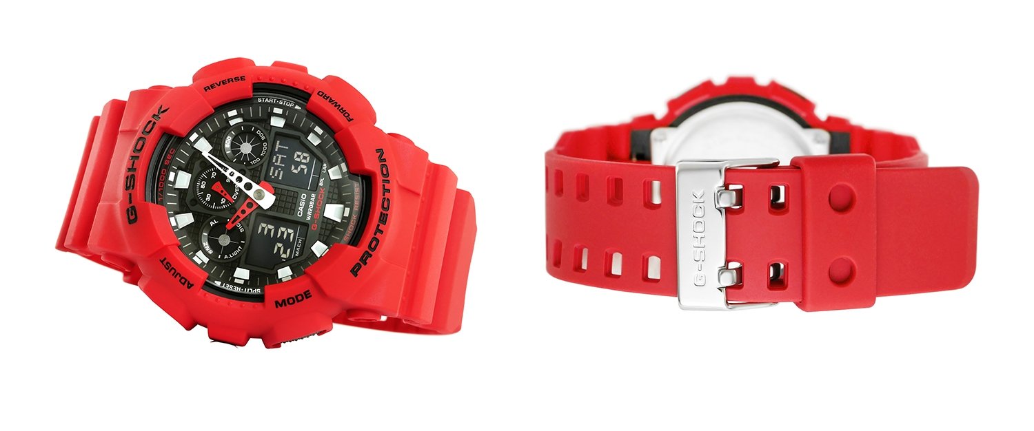 CASIO G-SHOCK GA-100B-4AER (RED) Viedais pulkstenis, smartwatch