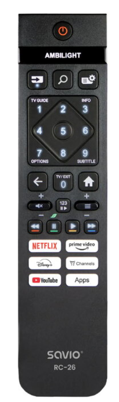 Savio RC-26 IR Bezvadu TV Tālvadības
