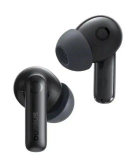 Baseus True Wireless Bluetooth 6.0 austinas Bass BP1 Pro ar adaptivu troksnu slapesanu, melnas krasas