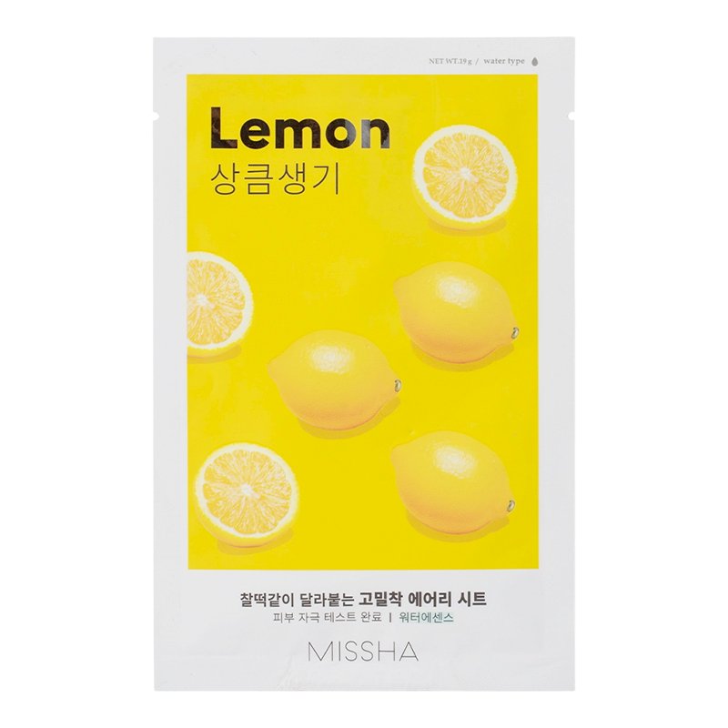 MISSHA Airy Fit Sheet Mask Lemon 1 pc Sejas maska (8809581454736)