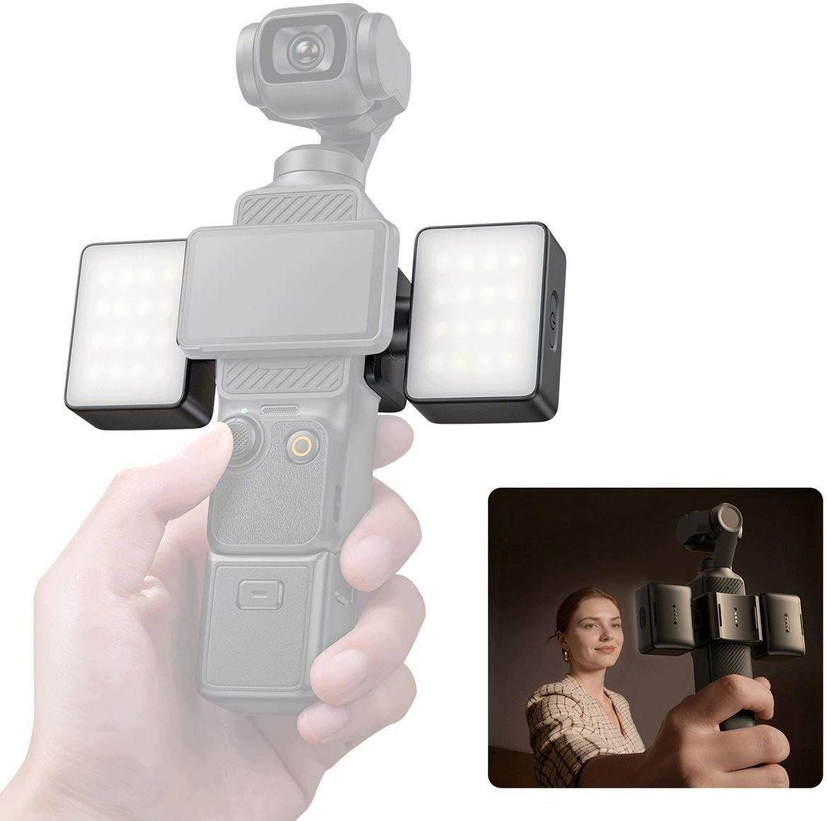 Lampa blyskowa Ulanzi LED Podwojna Magnetyczna