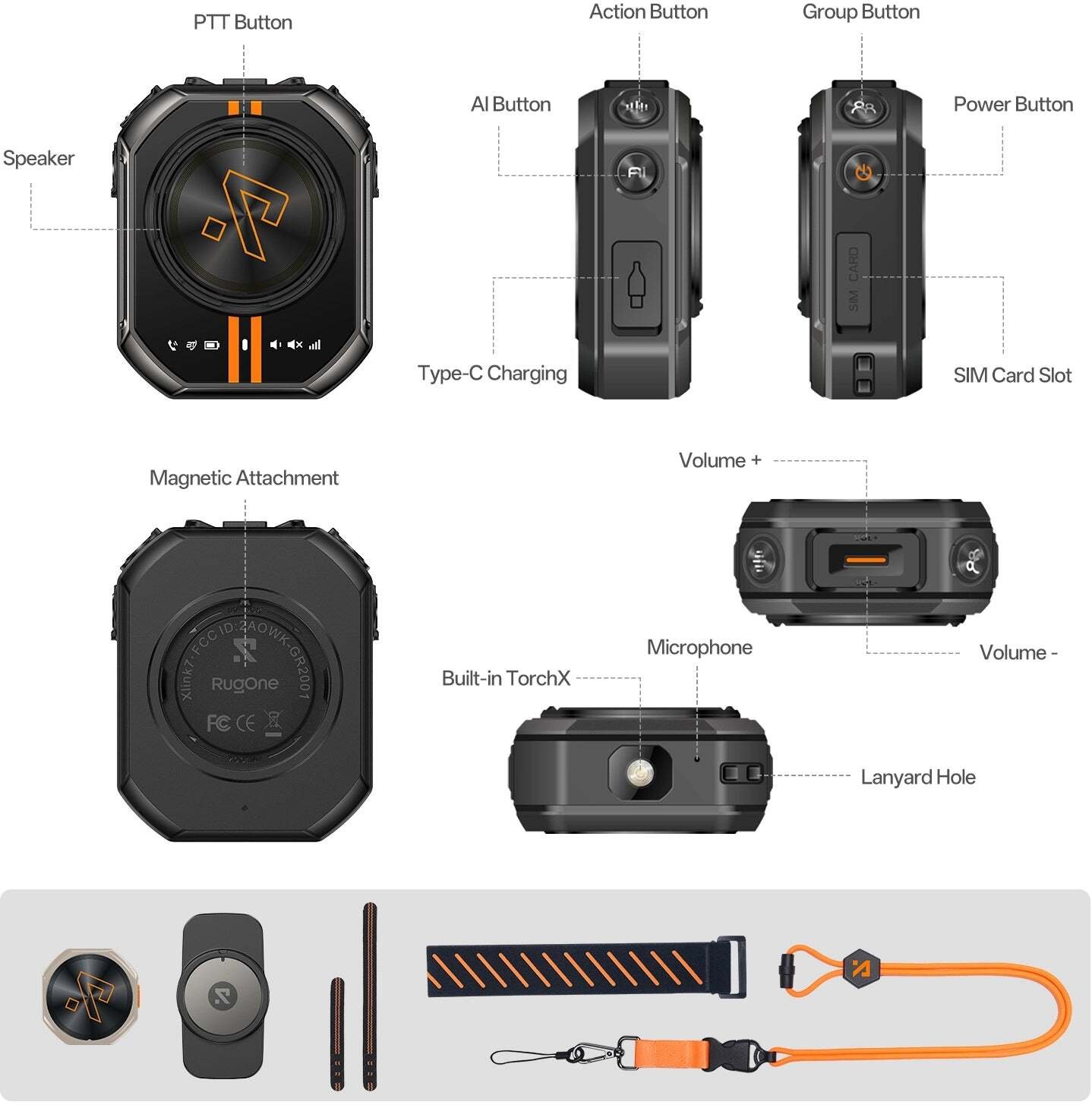 Telefon UleFone Walkie-talkie RugOne Xlink 7
