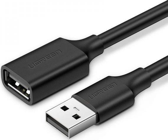 UGREEN US103 USB 2.0 extension cable , 1.5m (black) USB kabelis