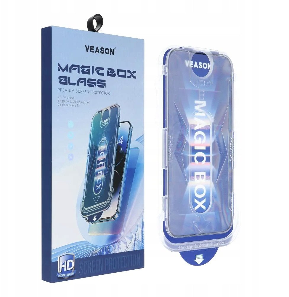 Veason Szklo Hartowane 6D Pro Easy-Install Glass + Aplikator - do Iphone 16 Pro Max czarny 15329103 (5903396315084) aizsardzība ekrānam mobilajiem telefoniem Veason Szklo Hartowane 6D Pro Easy-Install Glass + Aplikator - do Iphone 16 Pro Max czarny 15329103 (5903396315084) aizsardzība ekrānam mobilajiem telefoniem