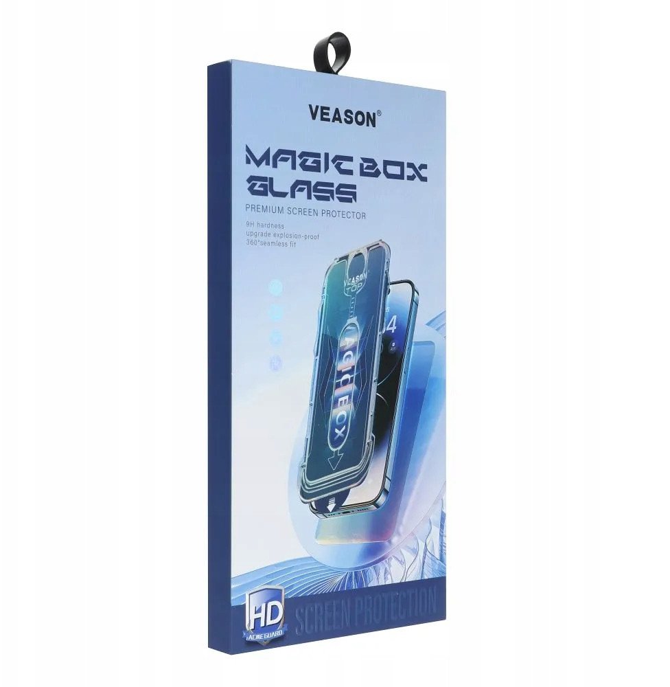 Veason Szklo Hartowane 6D Pro Easy-Install Glass + Aplikator - do Iphone 16 Pro Max czarny 15329103 (5903396315084) aizsardzība ekrānam mobilajiem telefoniem Veason Szklo Hartowane 6D Pro Easy-Install Glass + Aplikator - do Iphone 16 Pro Max czarny 15329103 (5903396315084) aizsardzība ekrānam mobilajiem telefoniem
