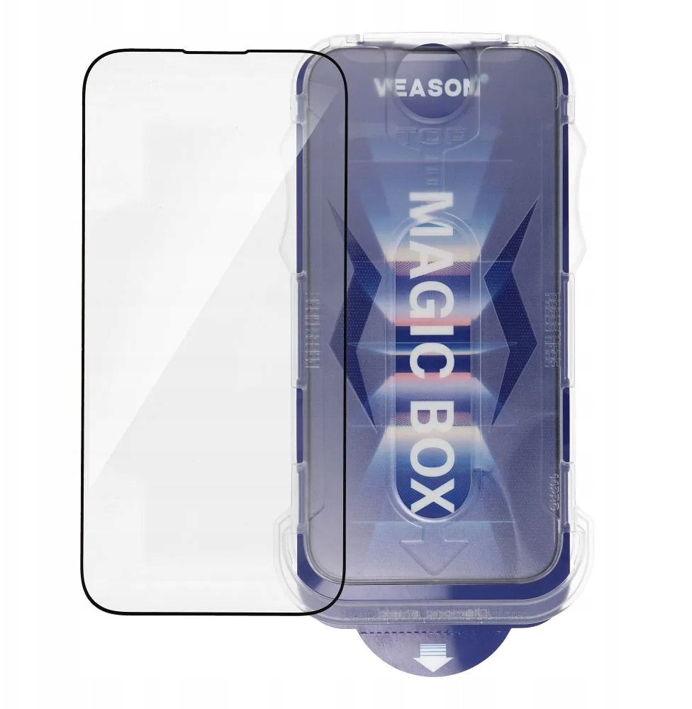 Veason Szklo Hartowane 6D Pro Veason Easy-Install Glass + Aplikator - do Iphone 17 Air czarny 15524263 (5903396411380) aizsardzība ekrānam mobilajiem telefoniem Veason Szklo Hartowane 6D Pro Veason Easy-Install Glass + Aplikator - do Iphone 17 Air czarny 15524263 (5903396411380) aizsardzība ekrānam mobilajiem telefoniem