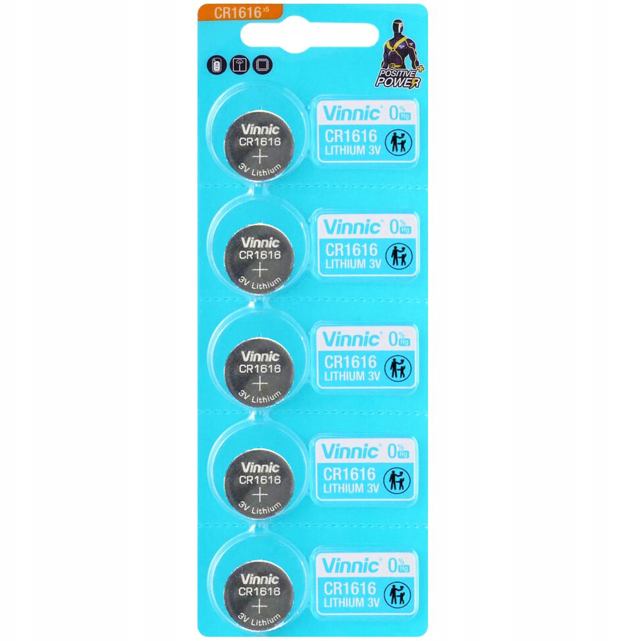 Vinnic Bateria CR1616 55mAh 5 szt