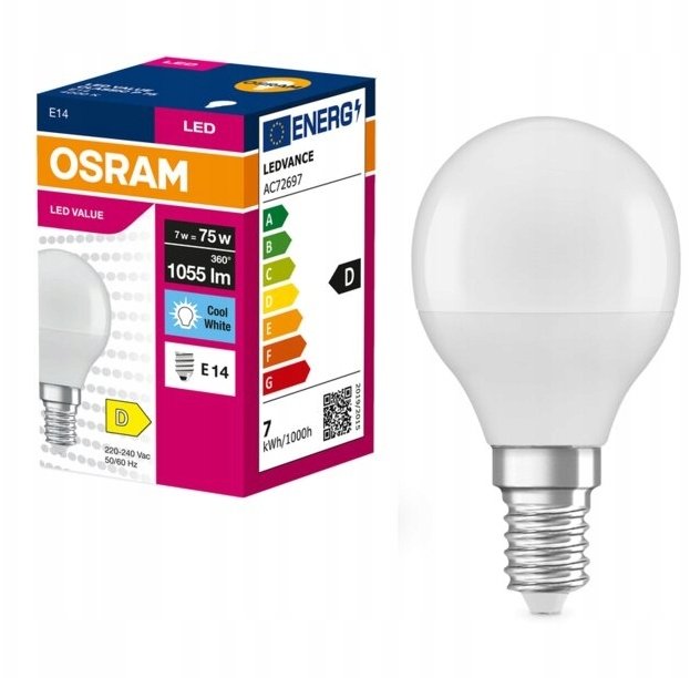 V-TAC Zarowka LED VALUE CLASSIC E14