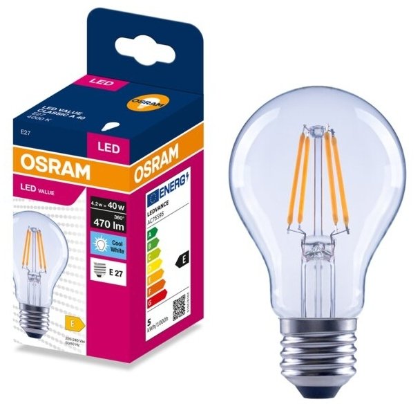 V-TAC Zarowka LED VALUE CLASSIC E27