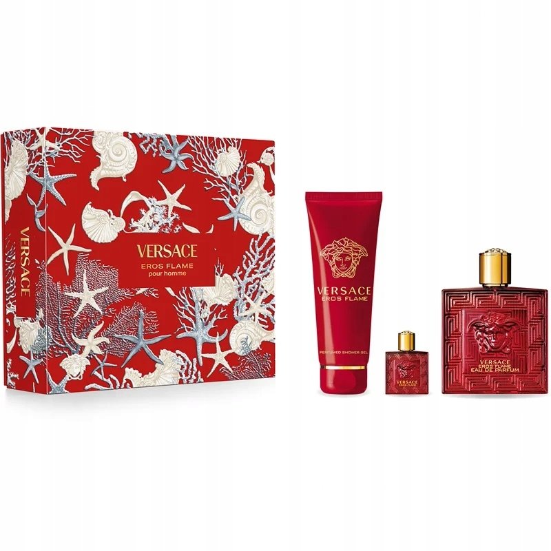 Versace Zestaw Eros Flame woda perfumowana