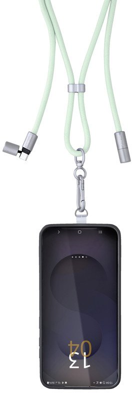 CABLE USB-C TO USB-C 1.65M/LANYARD GREEN 7991007 INTENSO USB kabelis