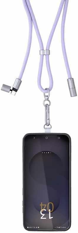 CABLE USB-C TO USB-C 1.65M/LANYARD PURPLE 7991003 INTENSO USB kabelis