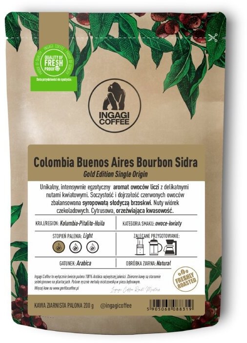 Kawa ziarnista Ingagi Colombia Buenos Aires