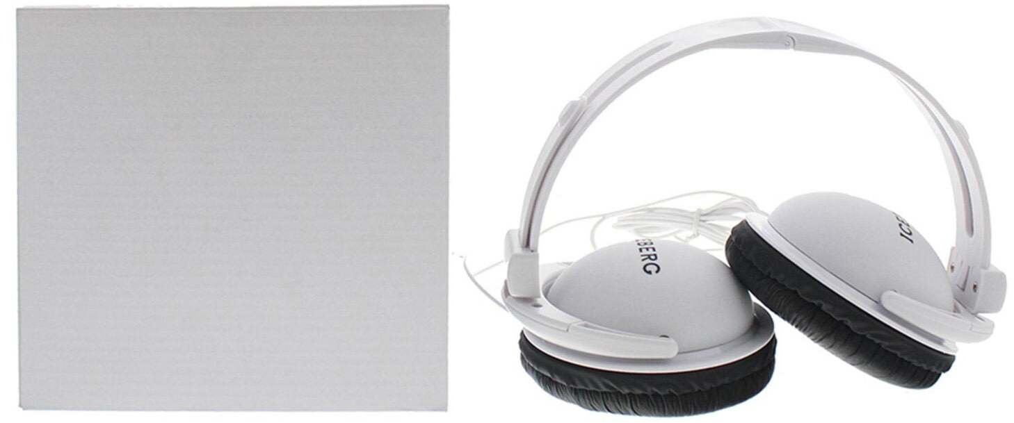 Sluchawki Iceberg Meskie Wired Headphones White