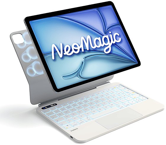 Inateck Keyboard iPad 13`` QWERTZ milky