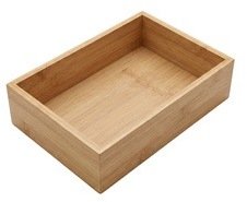 Ikonka Organizer biurkowy bambusowy 15 x