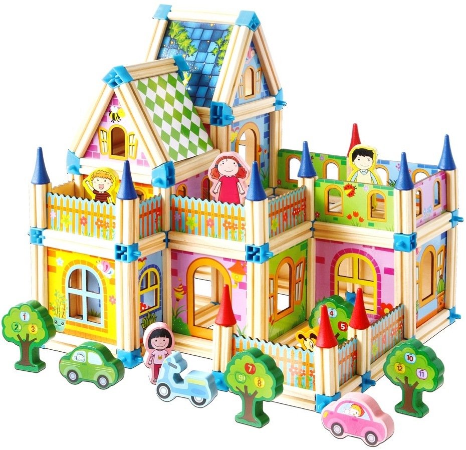 Igroteco 2Kids Toys Drewniany zestaw konstrukcyjny