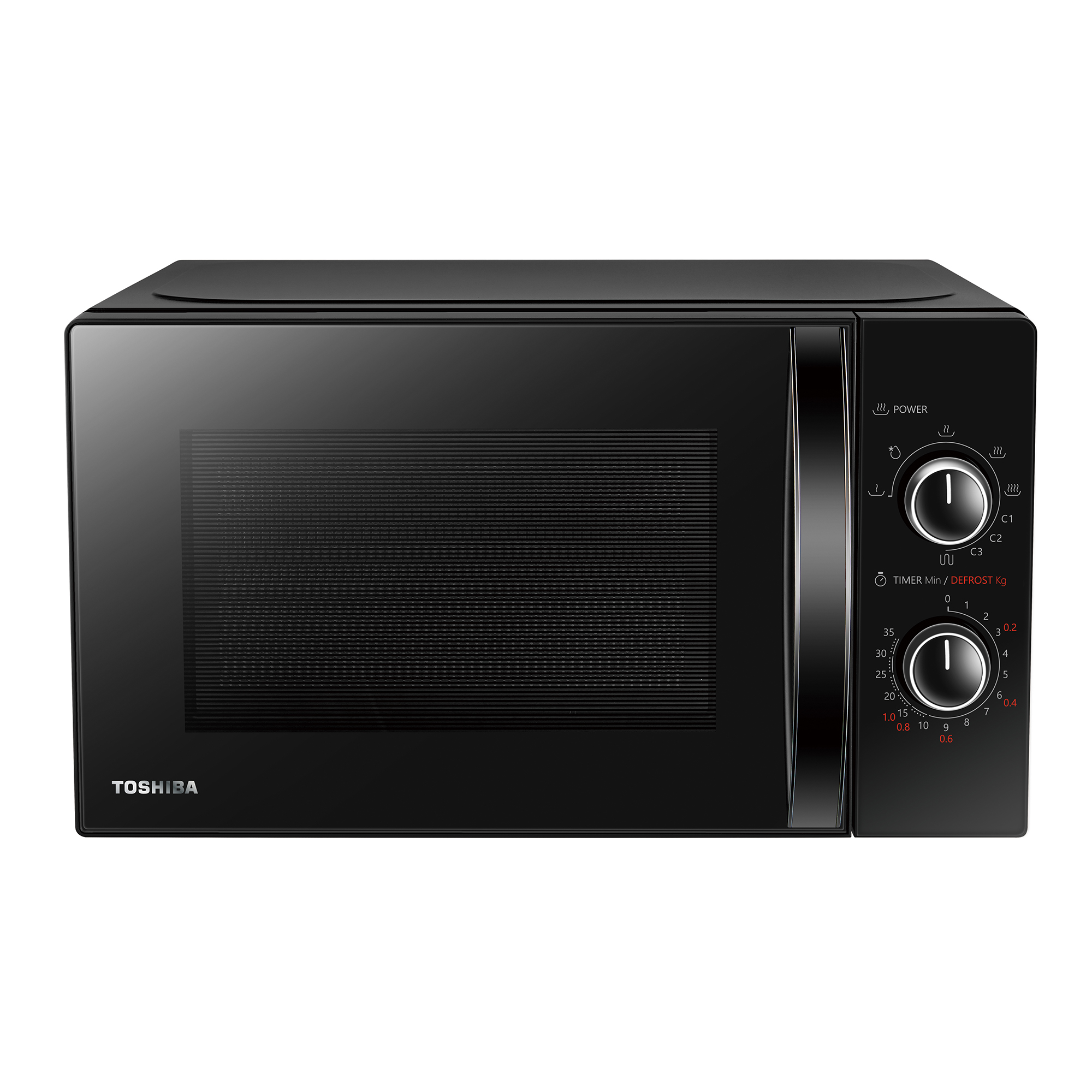 Mikroviļņu krāsns Toshiba MW MG20PBK, 20 L 800 W jaudu, grilla funkcija, 6 jaudas līmeņi (6944271655344) Mikroviļņu krāsns