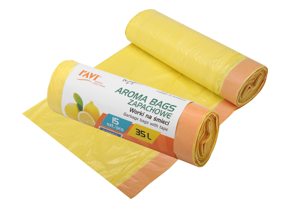AROMA BAGS atkritumu maisi 35L citrusu
