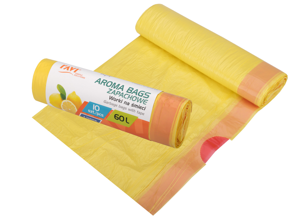 AROMA BAGS atkritumu maisi 60L  citrusu