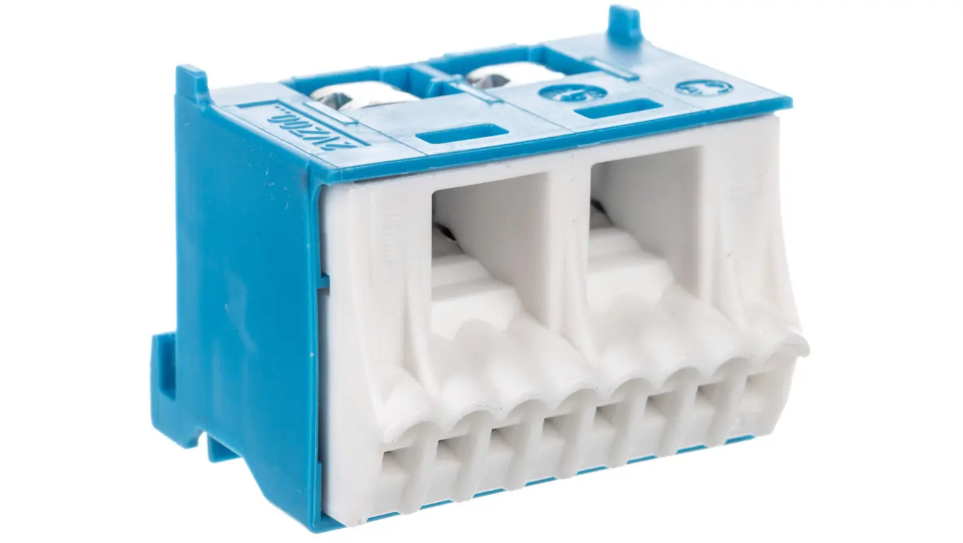 Self-locking block 63A QC blue 10
